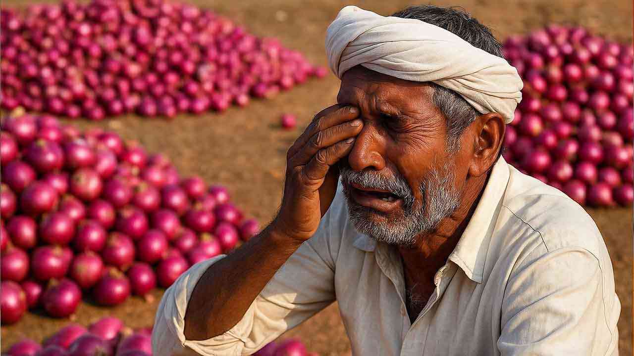 प्याज के दामों से देशभर के किसानों की आंखों से निकल रहे हैं आंसू!