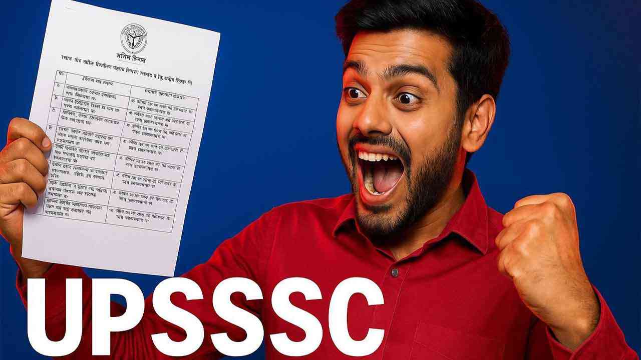 UPSSSC ने जारी किया शेड्यूल, यूपी में आ गए हैं सरकारी नौकरी के मौक़े