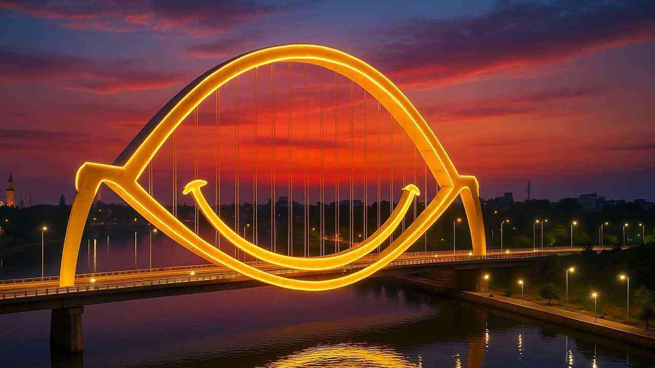 लखनऊ को मिलेगी नई पहचान: गोमती नदी पर बनेगा 54 करोड़ का 'स्माइलिंग ब्रिज'