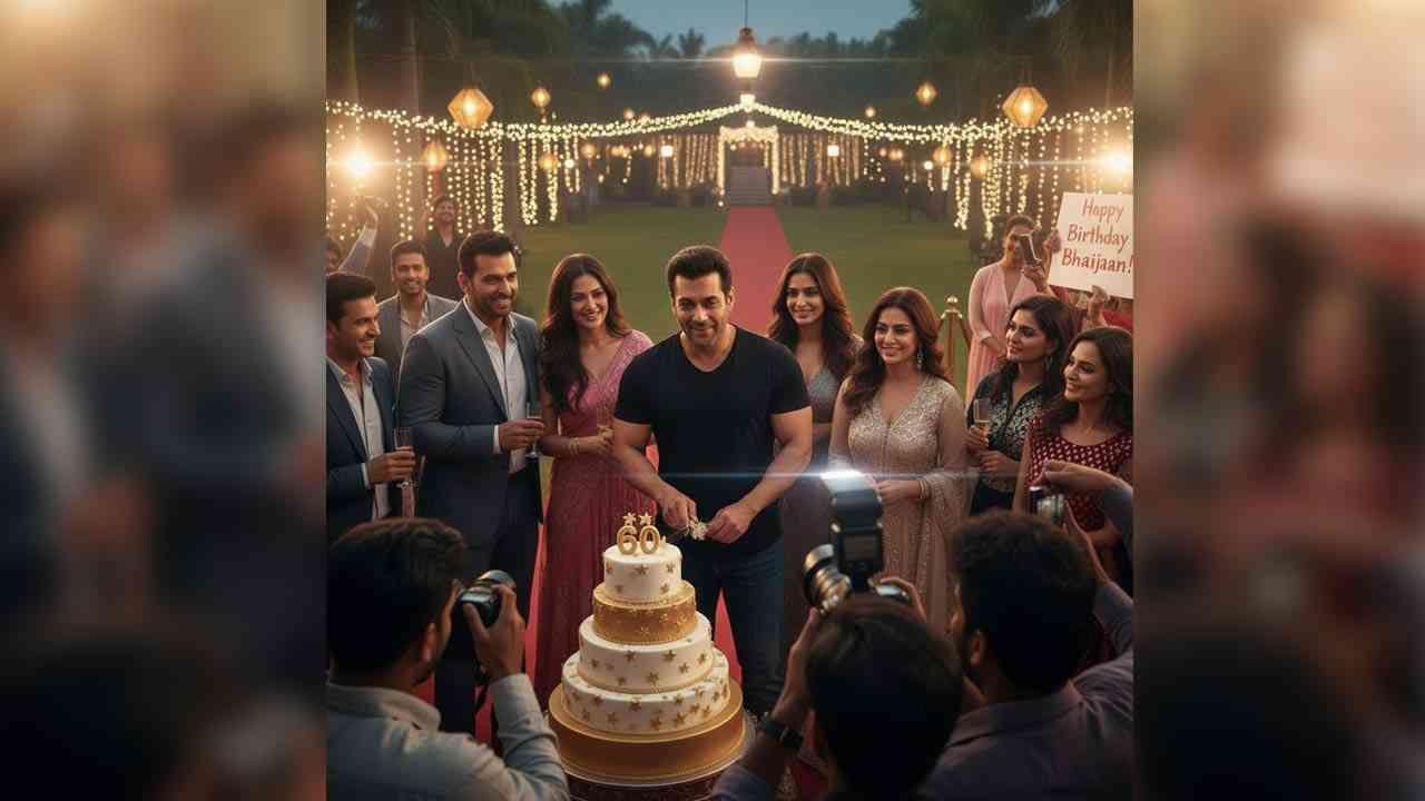 60 के हुए सलमान 'भाईजान': पनवेल फॉर्म हाउस पर सजी सितारों की महफ़िल