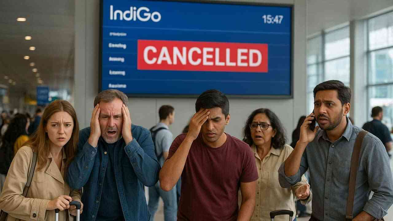 Indigo Crisis-ਇੰਡੀਗੋ ਦੀਆਂ ਸੈਂਕੜੇ ਉਡਾਣਾਂ ਰੱਦ, Airport ‘ਤੇ ਹਾਹਾਕਾਰ