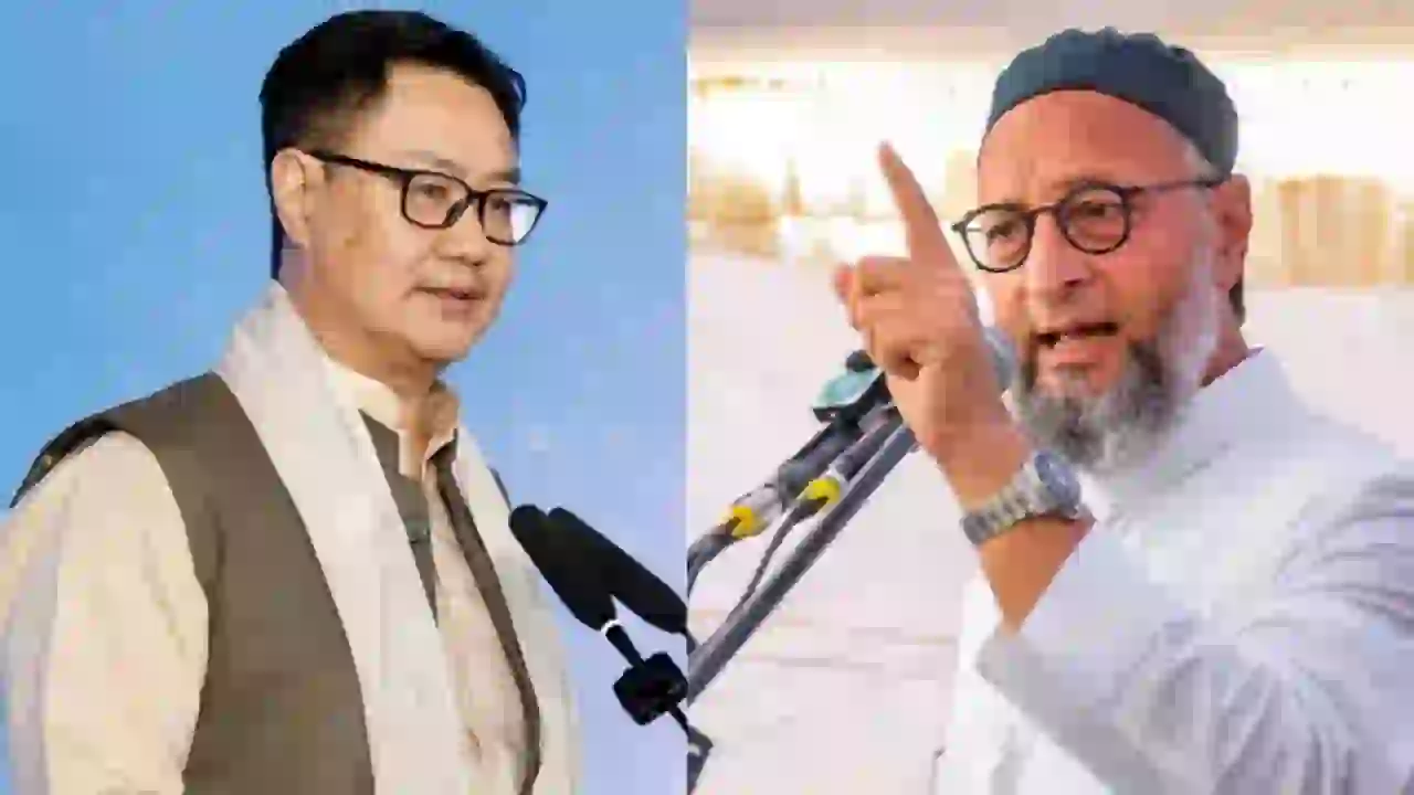 ओवैसी और चंद्रशेखर के साथ ऑल इंडिया मुस्लिम पर्सनल लॉ बोर्ड के सदस्यों ने रिजिजू से की मुलाक़ात