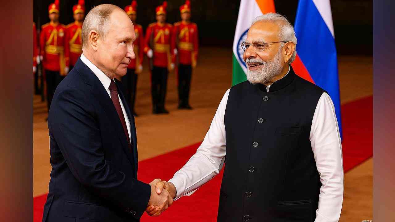 पुतिन के भव्य स्वागत के साथ 23वें शिखर सम्मेलन की शुरुआत