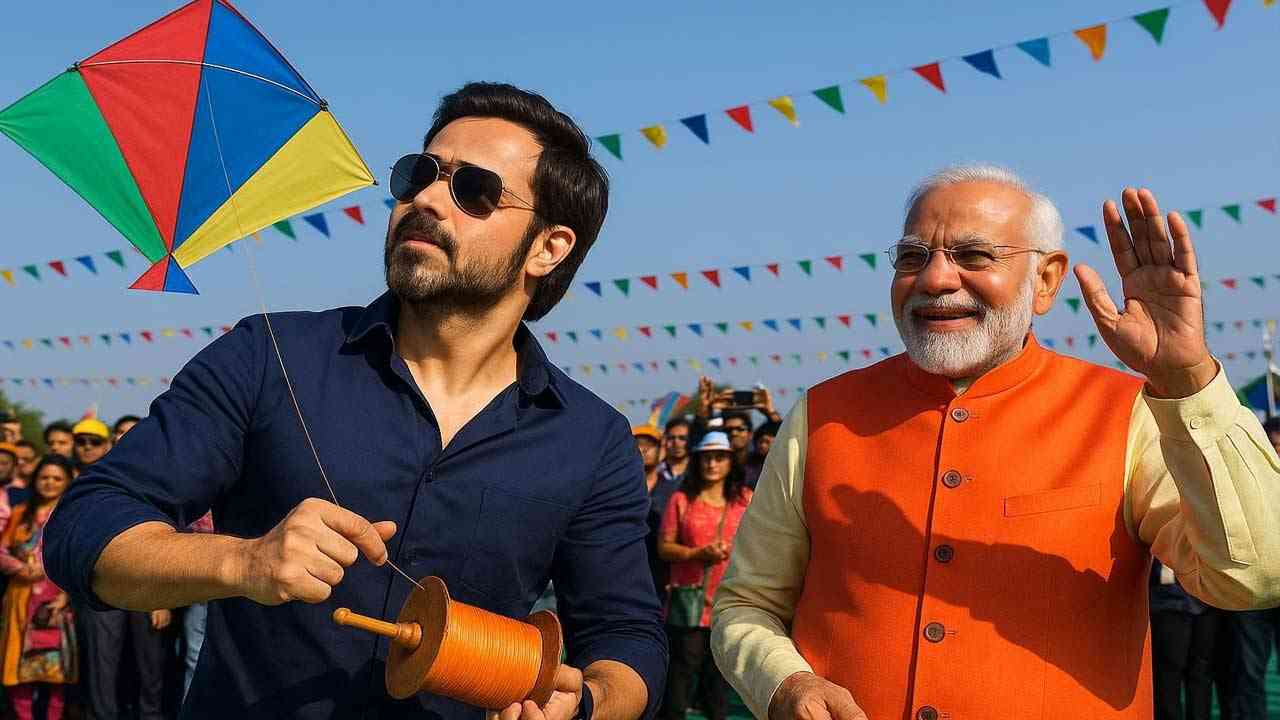 अहमदाबाद इंटरनेशनल काइट फेस्टिवल: इमरान हाशमी ने उड़ाई पतंग, पीएम मोदी को दी बधाई