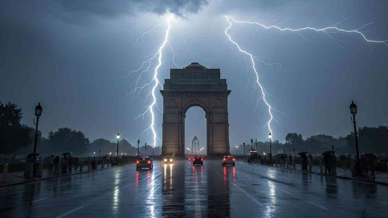 दिल्ली-एनसीआर में मौसम का बड़ा उलटफे़र: गरज के साथ बारिश और बिजली गिरने का अलर्ट