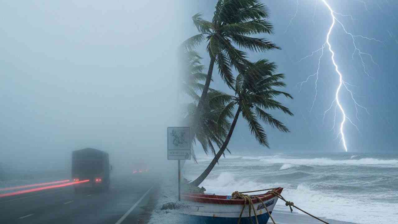 मौसम अपडेट: उत्तर भारत में शीतलहर का सितम, दक्षिण में भारी बारिश की चेतावनी