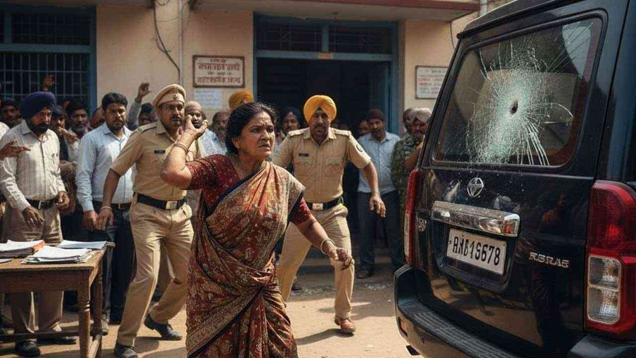 न्याय न मिलने से टूटी उम्मीद: झांसी में महिला किसान ने एसडीएम की गाड़ी पर बरसाए पत्थर