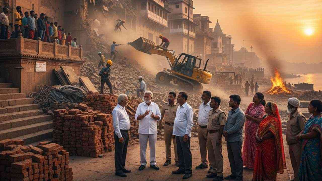 मणिकर्णिका घाट पुनरुद्धार: ध्वस्तीकरण पर उपजा 'कन्फ्यूज़न', ADM का दावा- "बाहरी लोग फैला रहे भ्रम"