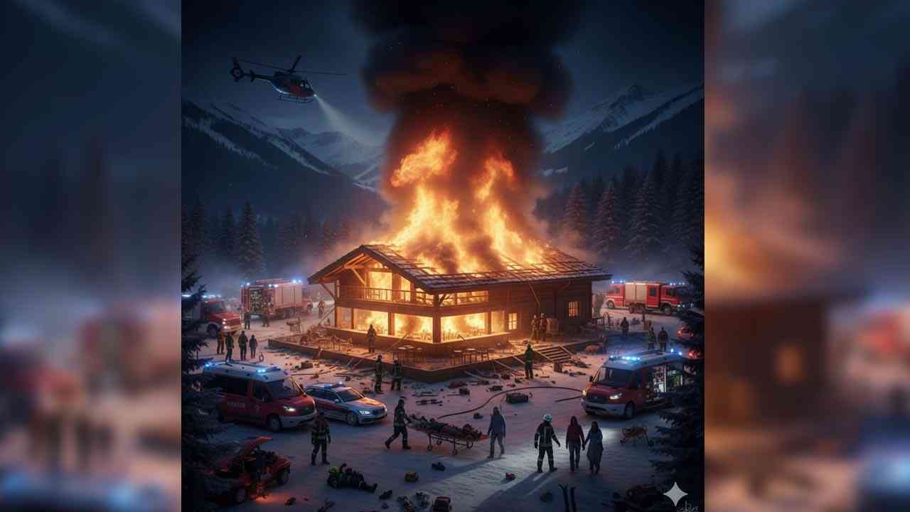 स्विट्ज़रलैंड के लग्ज़री स्की रिज़ॉर्ट में नए साल के जश्न के दौरान धमाका, 40 की मौत, 100 घायल