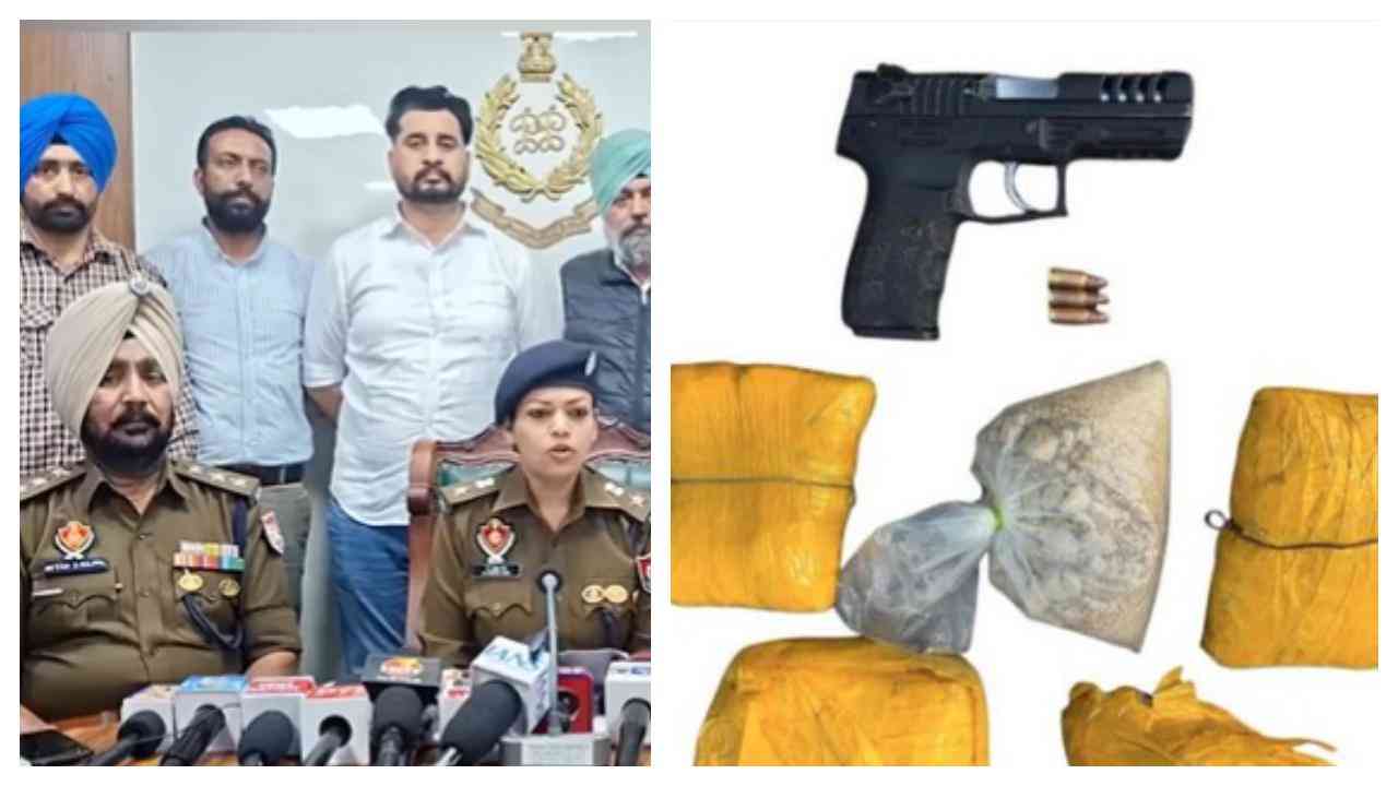फरीदकोट में 4.8 किलोग्राम हेरोइन और पिस्तौल के साथ 6 लोग गिरफ़्तार, 1 पिस्तौल, 3 ज़िंदा कारतूस बरामद