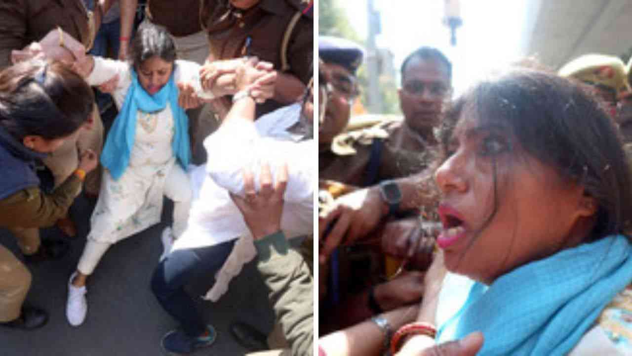 MLA पल्लवी पटेल और पुलिस में झड़प, UGC के समर्थन में निकाला था मार्च