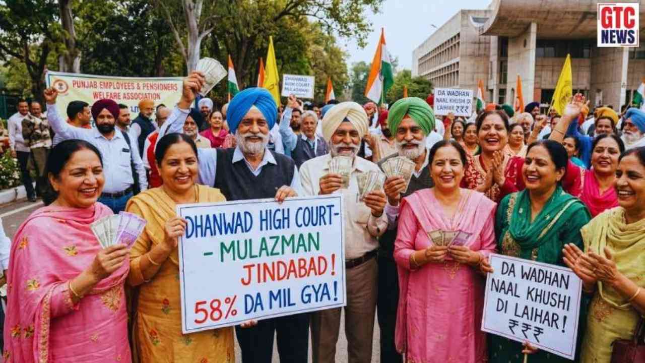 ਪੰਜਾਬ ਦੇ ਮੁਲਾਜ਼ਮਾਂ ਦੀ ਹੋਈ ਬੱਲੇ-ਬੱਲੇ: ਹਾਈਕੋਰਟ ਨੇ ਦਿੱਤਾ DA ਵਧਾਉਣ ਦਾ ਹੁਕਮ, ਮੁਲਾਜ਼ਮਾਂ ਤੇ ਪੈਨਸ਼ਨਰਾਂ ‘ਚ ਖੁਸ਼ੀ ਦੀ ਲਹਿਰ, ਜਾਣੋ ਕਿੰਨਾ ਮਿਲੇਗਾ ਫਾਇਦਾ
