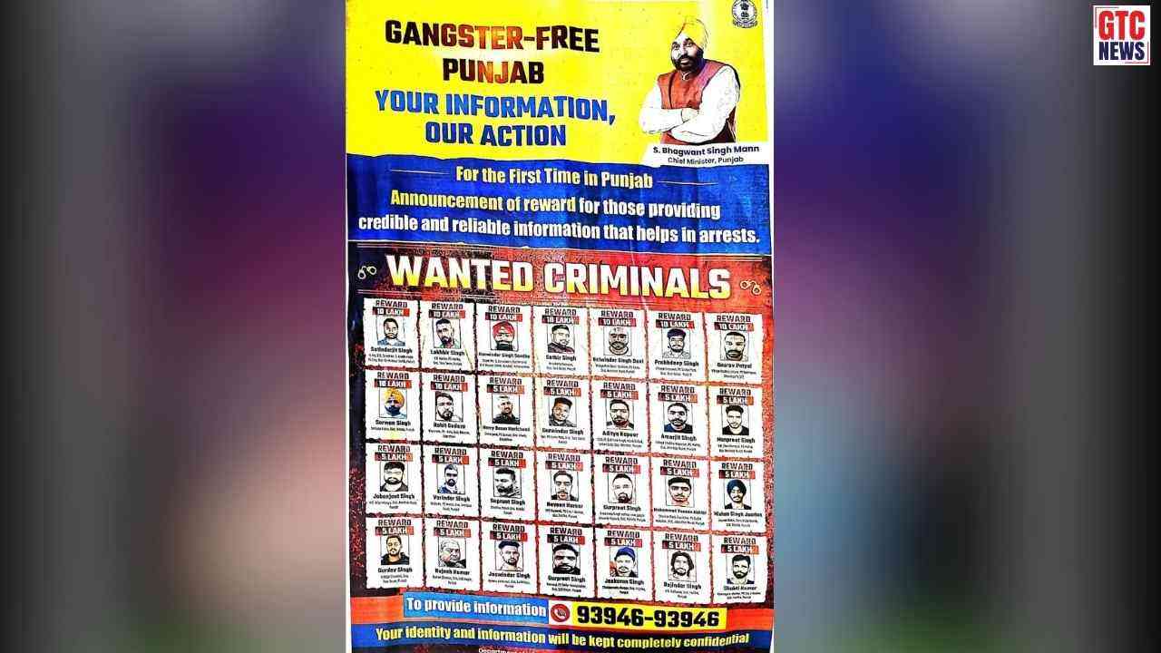 ਗੈਂਗਸਟਰਾਂ ਦੀ ਹੁਣ ਖ਼ੈਰ ਨਹੀਂ: ਪੰਜਾਬ ਸਰਕਾਰ ਨੇ 28 ਮੋਸਟ ਵਾਂਟੇਡਾਂ 'ਤੇ ਰੱਖਿਆ ਕਰੋੜਾਂ ਦਾ ਇਨਾਮ, ਜਾਰੀ ਕੀਤੀ ਲਿਸਟ