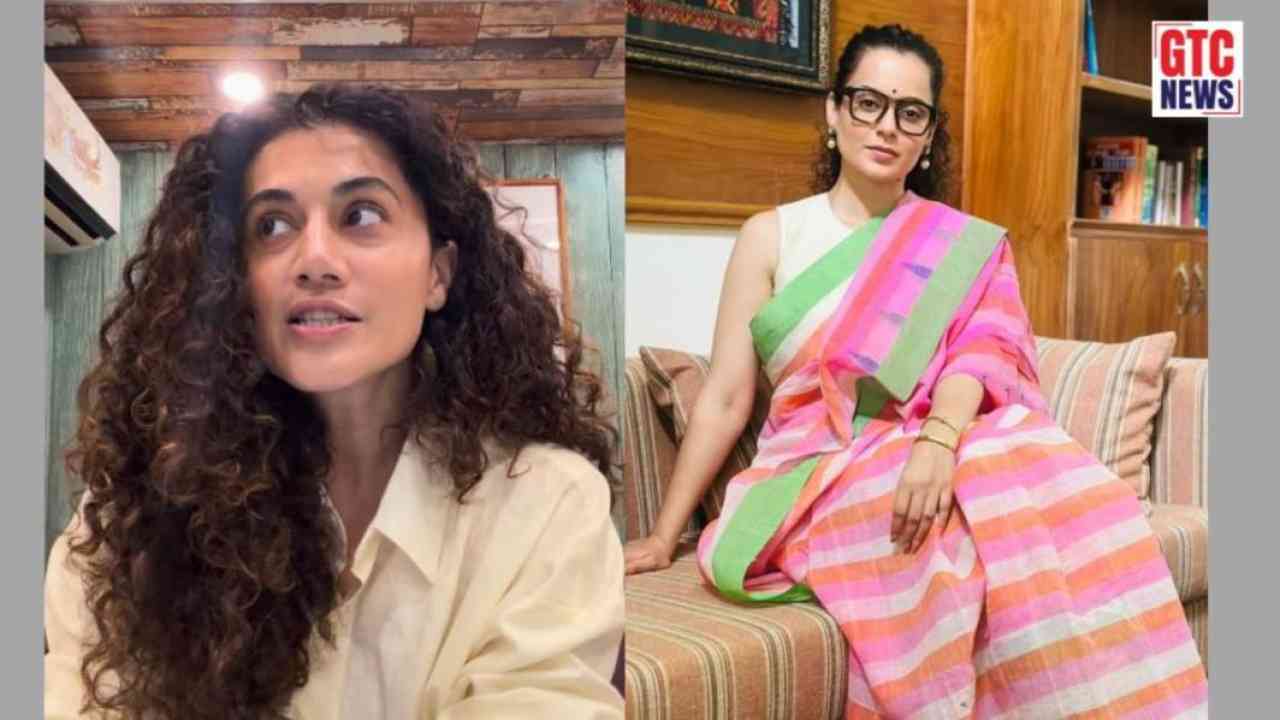 "Khatam kyun nahin hone dete yeh baat?":Taapsee gets irked over reporter's question on past feud with Kangana Ranaut