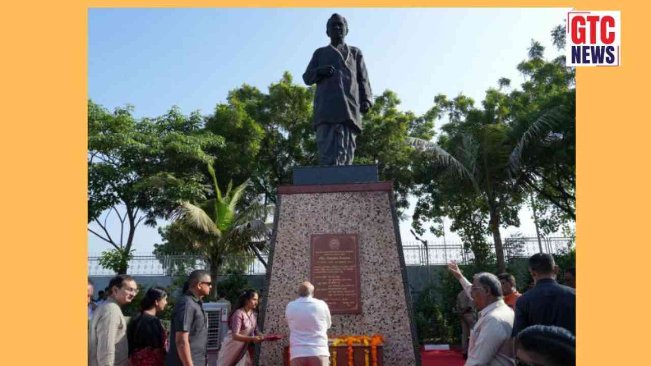 Gujarat CM Bhupendra Patel pays floral tribute to Pandit Deendayal Upadhyaya in Ahmedabad