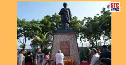 Gujarat CM Bhupendra Patel pays floral tribute to Pandit Deendayal Upadhyaya in Ahmedabad