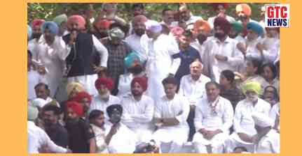 "We demand Harpal Cheema's resignation, arrest": Raja Warring as Congress holds protest over Gulzar Singh's death