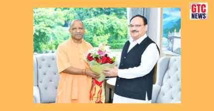 UP CM Yogi Adityanath meets Union Minister JP Nadda in Delhi