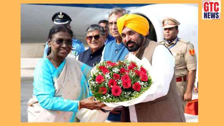 CM ਭਗਵੰਤ ਮਾਨ ਨੇ ਚੰਡੀਗੜ੍ਹ ਪਹੁੰਚੇ ਰਾਸ਼ਟਰਪਤੀ ਦ੍ਰੌਪਦੀ ਮੁਰਮੂ ਦਾ ਕੀਤਾ ਨਿੱਘਾ ਸਵਾਗਤ, ਪੰਜਾਬ ਅਤੇ ਦੇਸ਼ ਦੇ ਮੁੱਦਿਆਂ 'ਤੇ ਹੋਈ ਚਰਚਾ ...